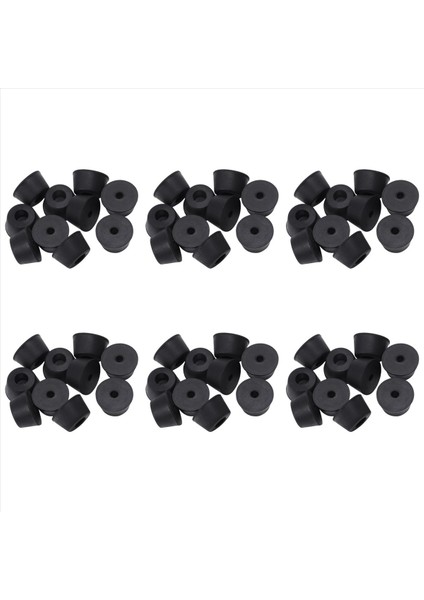 60 Pcs 21 x 12 mm Konik Konik Algılayıcı Ayaklar Kauçuk Tampon Malzeme Kauçuk (Yurt Dışından)