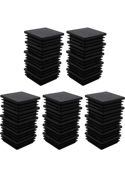 Plastik Kare Boru Ekleri Uç Blanking Kapak Kapakları 50MMX50MM 25 Adet (Yurt Dışından)