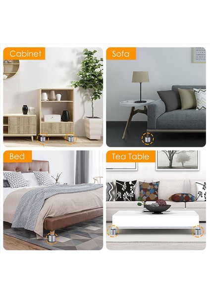 6pcs Ayarlanabilir Yatak Yükselticileri Ağır Hizmet Koruyucular Mobilya Anti-Vibrasyon Bacakları Çok Fonksiyonlu Mobilya Bacakları Bağlantı Parçaları -B (Yurt Dışından) fırsatları