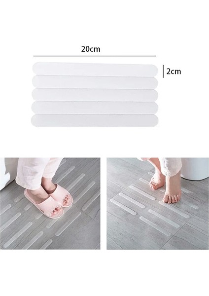 60PCS Anti-Kayma Şeritleri Güvenlik Duş Basamakları Çıkartmalar Küvet Küvet Kaymaz Çıkartmalar Merdiven Aşaması Anti Kayma Bant 7 87INCH (Yurt Dışından) fırsatları