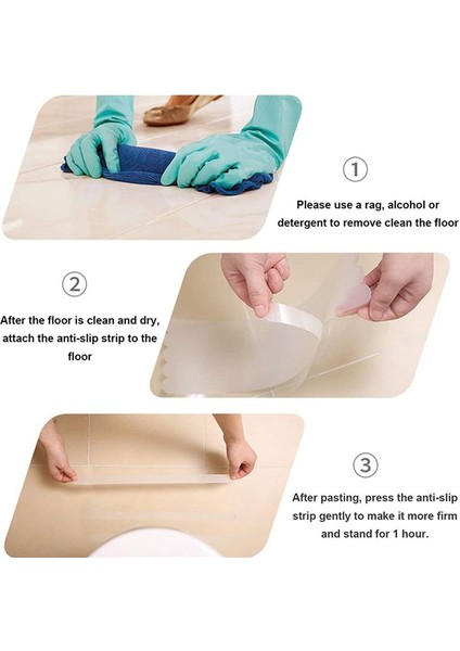 60PCS Anti-Kayma Şeritleri Güvenlik Duş Basamakları Çıkartmalar Küvet Küvet Kaymaz Çıkartmalar Merdiven Aşaması Anti Kayma Bant 7 87INCH (Yurt Dışından) indirimleri