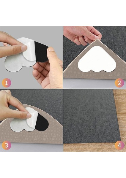 Halı Tutucu Çift Taraflı Kaymaz Halı Bant Çıkartmaları Halı Pedi Halı Bant Köşe Yan Tutucu Zemin ve Fayans Için (Yurt Dışından) indirimleri