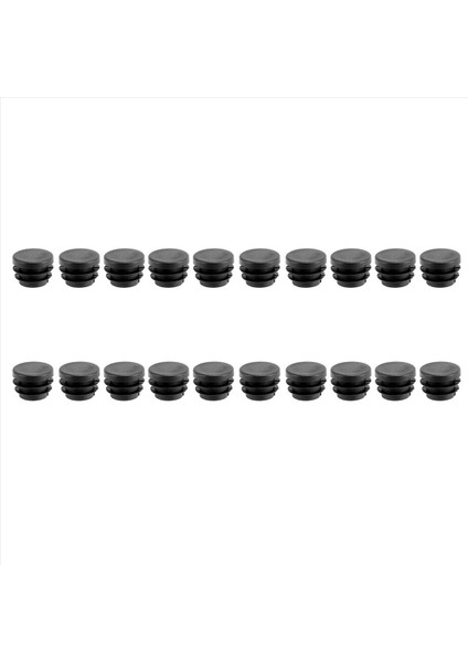 Blanking Uç Kapaklar Yuvarlak Tüp Ekleme Kapak 19MM Dia 100 Pcs Siyah (Yurt Dışından) fiyatları