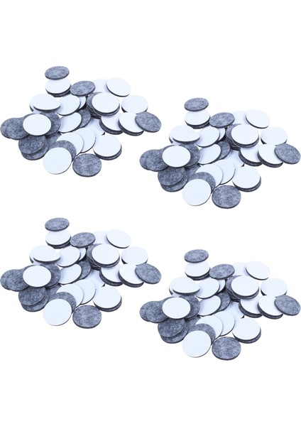 200PCS Yuvarlak Şekilli Masa Sandalye Mobilya Bacak Keçe Mat Pedi Gri (Yurt Dışından)