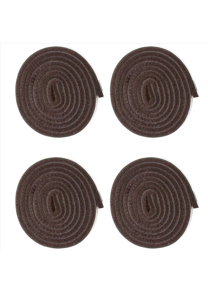 Sert Yüzeyler (1/2 Inç x 60 Inç) Kahverengi Için 4x Kendi Kendine Yapışan Ağır Hizmet Keçe Şerit Rulosu (Yurt Dışından)