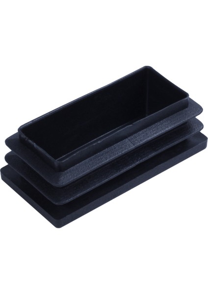 Plastik Dikdörtgen Boşluk Uç Tüp Kapakları Ekler 25X50MM 90PCS Siyah (Yurt Dışından) modelleri