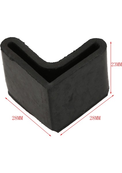 Kauçuk L Şeklinde Açılı Demir Ayak Pedleri 20 Adet Siyahı Kaplar (Yurt Dışından) fiyatları