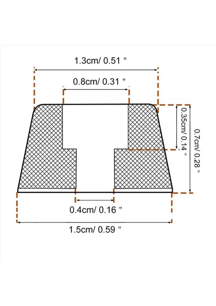 360 Pcs Yumuşak Kesim Tahtası Paslanmaz Çelik Vidalı Kauçuk Ayaklar 0 28 x 0 59 Mobilya ve Aletler Için (Yurt Dışından) fiyatları