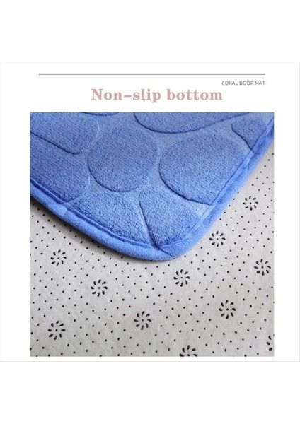 Banyo Mat Parke Taşı Banyo Halıları Su Emici Banyo Paspasları Banyo Makinesi Yıkanabilir Banyo Halıları (40X60CM Haki) (Yurt Dışından) fiyatları