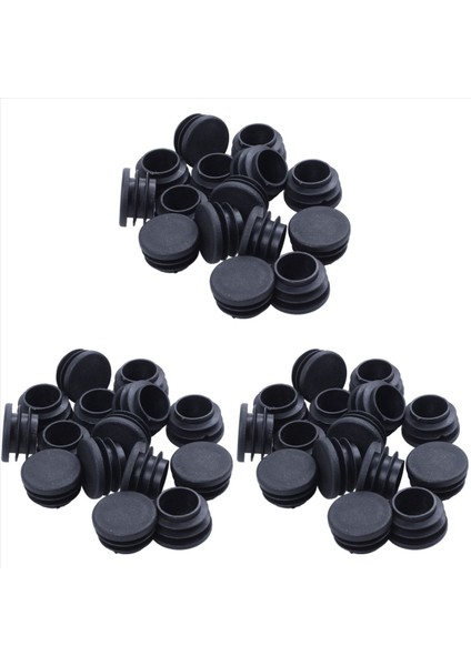 45 Adet Sandalye Masa Bacakları Ucu Fiş 25MM Çapında Yuvarlak Plastik Takılmış Tüp (Yurt Dışından)