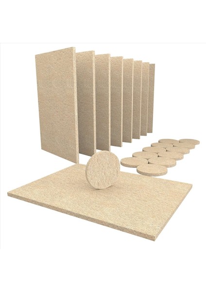 24 Büyük Kendi Kendine Çubuk Mobilya Keçe Çarşafları 36 Yuvarlak Keçe Pedleri Parke Zeminleri ve Mobilyaları Korumak Için (Yurt Dışından) fiyatları