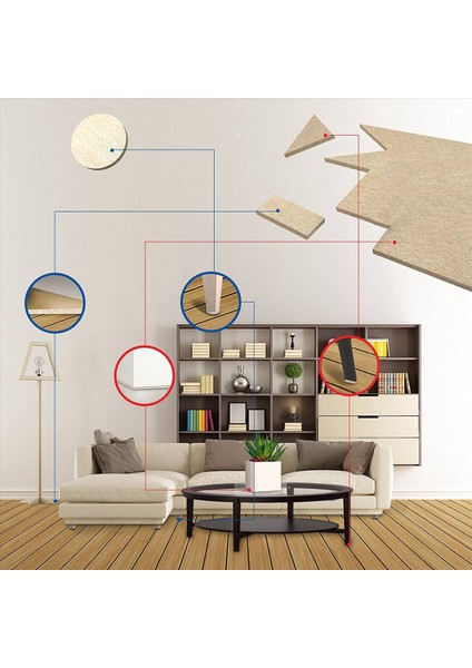 24 Büyük Kendi Kendine Çubuk Mobilya Keçe Çarşafları 36 Yuvarlak Keçe Pedleri Parke Zeminleri ve Mobilyaları Korumak Için (Yurt Dışından) modelleri