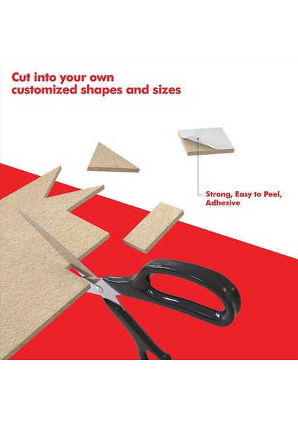 24 Büyük Kendi Kendine Çubuk Mobilya Keçe Çarşafları 36 Yuvarlak Keçe Pedleri Parke Zeminleri ve Mobilyaları Korumak Için (Yurt Dışından) fırsatları