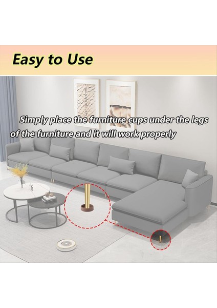 4 Adet Yuvarlak Kauçuk Mobilya Tekerleği Bardak Kayma Önleyici Mobilya Pedleri Yatak Durdurucu Zemin Koruyucular Kahverengi (Yurt Dışından) indirimleri