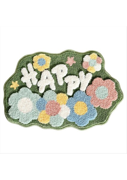 Sevimli Banyo Halı Banyo Paspasları Süper Emici Yumuşak Mikrofiber Slip Banyo Pasası Giriş Kapısı Mat Tuvalet Küvet Halı A (Yurt Dışından)