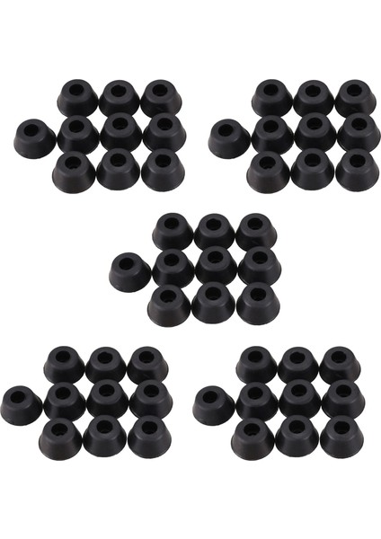50 Adet 21MM x 10MM Konik Gömülü Kauçuk Ayak Tamponları Siyah (Yurt Dışından)