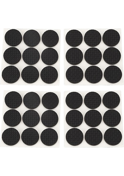 36 Pcs Kendi Kendinden Yapışkan Siyah Köpük Masa Sandalyesi Bacak Pad Koruyucu (Yurt Dışından)