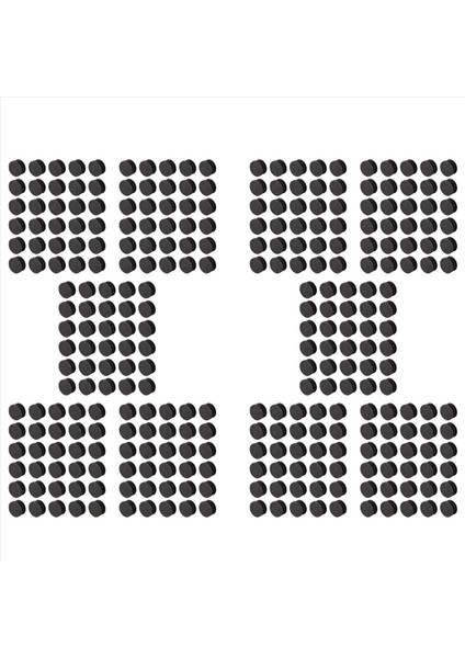 Yuvarlak Masa Sandalye Bacak Tüp Boru Ekleme Kapağı 19MM Dia 300PCS Siyah (Yurt Dışından)