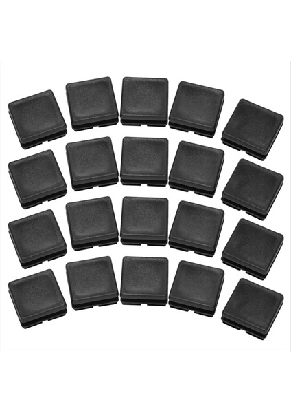 Kare Masa Sandalye Bacak Tüp Boru Ayakları Ekleme Kapağı 25MMX25MM 120PCS Siyah (Yurt Dışından) fiyatları