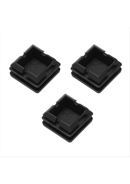 Kare Masa Sandalye Bacak Tüp Boru Ayakları Ekleme Kapağı 25MMX25MM 120PCS Siyah (Yurt Dışından) modelleri