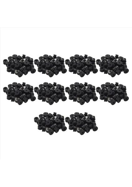 Ev Mobilyaları Siyah Kauçuk Ayaklar 13 mm x 7 mm 300 Pcs (Yurt Dışından)