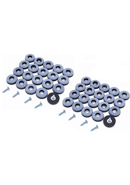 40PCS Mobilya Planörleri Ptfe Kiremitli Parke Zeminler Için Vidalı Zemin Koruyucusu ile Kolay Hareket Eden Kaydırıcılar 30MM Yuvarlak (Yurt Dışından)