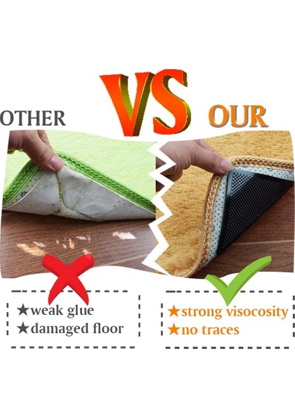 20 Adet Parke Zeminler Için Slip Halı Grippers Yeniden Kullanılabilir Izlenmeyen Çevre Dostu Halı Tutucu Karo Zeminler Için (Yurt Dışından) indirimleri