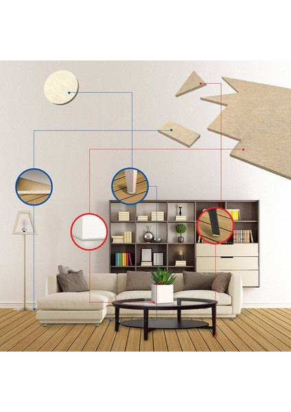 16 Büyük Kendinden Çubuk Mobilya Keçe Çarşafları Ahşap Zemin ve Mobilya Korumak Için 24 Yuvarlak Keçe Pedleri (Yurt Dışından) fiyatları