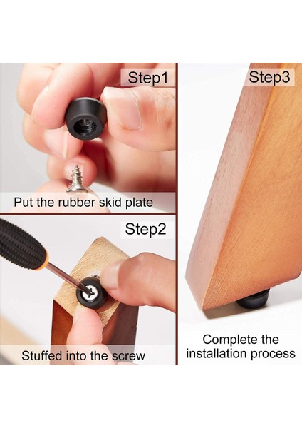 240 Pcs Yumuşak Kesme Tahtası Paslanmaz Çelik Vidalı Kauçuk Ayaklar 0 28 x 0 59 Mobilya ve Aletler Için (Yurt Dışından) indirimleri