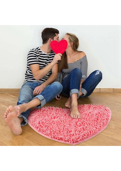 Kalp Şeklindeki Halı Aşk Zemin Mat Kalpli Duş Duş Mini Ev Oturma Odası Kanepe Için Kaymaz Banyo Kat Sevgililer Günü (Yurt Dışından) modelleri