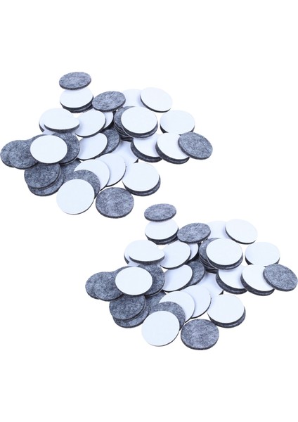 100PCS Yuvarlak Şekilli Masa Sandalye Mobilya Bacak Keçe Mat Pedi Gri (Yurt Dışından)