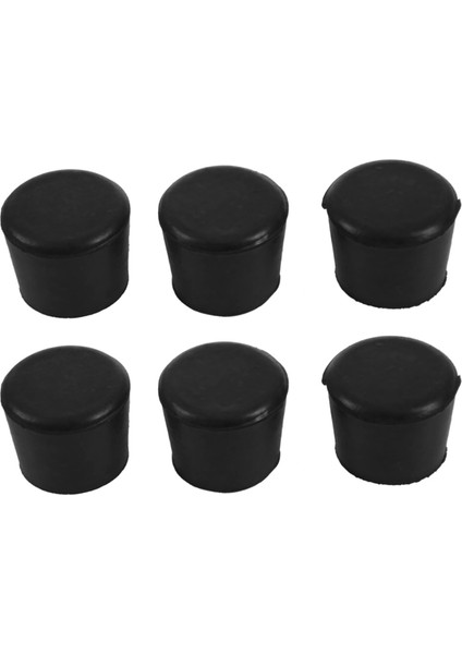 Kauçuk Mobilya Koltuk Değneği Tabure Sandalye Bacak Bahşiş Ped 24 Pcs Siyah (Yurt Dışından)