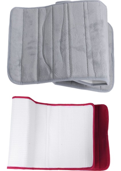 2x 120X40CM Emici Sözsüz Bellek Köpük Mutfak Yatak Odası Kapı Mat Halı Halı Tarih-Red &amp Gri (Yurt Dışından) fiyatları