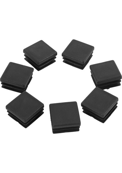 Sandalye Bacak Plastik Blanking Uç Kapak Kare Tüpü Ekle Siyah 20MMX20MM 100 Pcs (Yurt Dışından) fiyatları