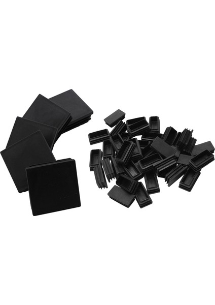 45 Pcs Plastik Kare Tüp Ekler Uç Blankal Kapak Kapakları 5 Pc 50 x 50X18MM ve 40 Pcs 50 x 50X18MM (Yurt Dışından)