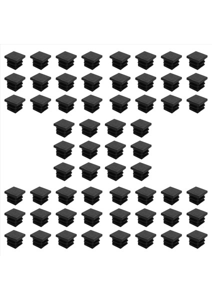60 Pcs 19MM x 19MM Blanking Uç Kapaklar Kare Boru Tüpü Plastik Ekleme (Yurt Dışından)