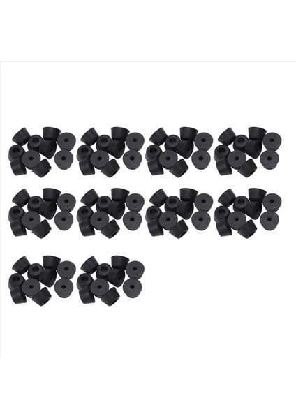 100 Adet 21 x 12 mm Konik Gömme Ayaklar Kauçuk Tampon Malzeme Kauçuk (Yurt Dışından)