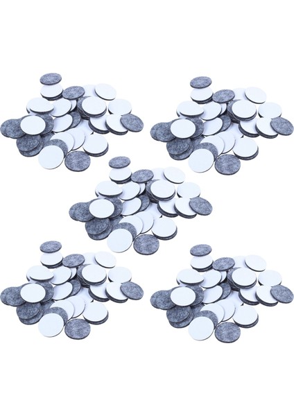 250PCS Yuvarlak Şekilli Masa Sandalyesi Mobilya Bacağı Keçe Mat Pedi Gri (Yurt Dışından)