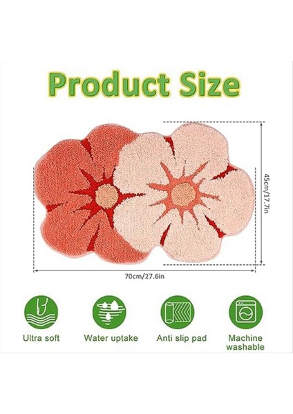 Sevimli Banyo Halı Banyo Paspasları Süper Emici Yumuşak Mikrofiber Slip Olmayan Banyo Pasası Giriş Kapısı Mat Tuvalet Küvet Halı C (Yurt Dışından) modelleri