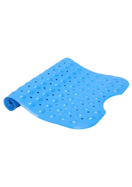 Ekstra Uzun Kaymaz Emme Banyosu Duş Mat Mouldresistant - 40X100CM Mavi (Yurt Dışından)