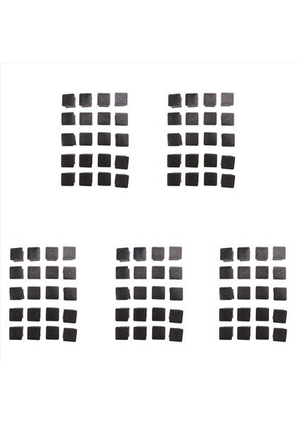 100PCS Kare Sandalye Masa Bacak Ayağı Kauçuk Kapakları Koruyucular 25MM x 25MM (Yurt Dışından)