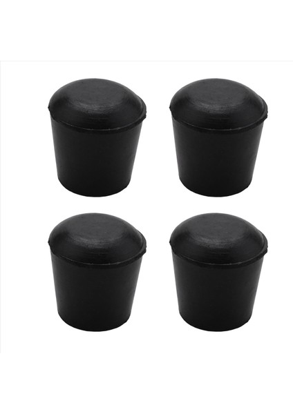 40 Adet Kauçuk Koni Şekil Masası Ayakları Koruyucu Sandalye Bacak Ucu Ped Siyah (Yurt Dışından)