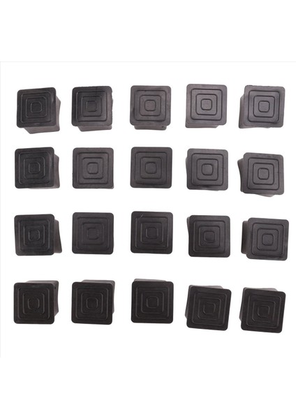 40PCS Kare Sandalye Masa Bacak Ayağı Kauçuk Kapakları Koruyucular 25MM x 25MM (Yurt Dışından) fiyatları