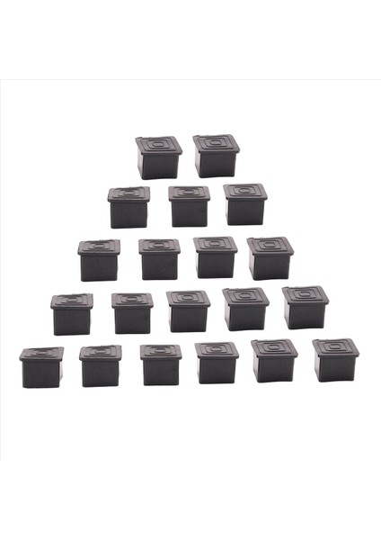 40PCS Kare Sandalye Masa Bacak Ayağı Kauçuk Kapakları Koruyucular 25MM x 25MM (Yurt Dışından) modelleri