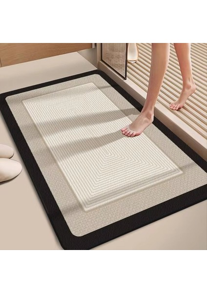 40X60CM Kaymaz Banyo Mat Tuvalet Mat Banyo Halı Yumuşak Banyo Mat Yıkanabilir Banyo Paspaslar Duş Halı Ev Dekor (Yurt Dışından)