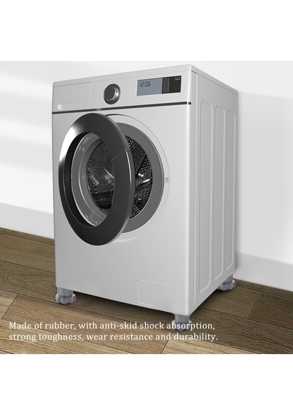 4pc Ayarlanabilir Çamaşır Makinesi Titreşim Anti Pad Şok Yok Ayakları Mat Buzdolabı Zemin Mobilya Koruyucu Gray (Yurt Dışından) modelleri
