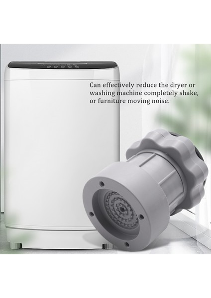 4pc Ayarlanabilir Çamaşır Makinesi Titreşim Anti Pad Şok Yok Ayakları Mat Buzdolabı Zemin Mobilya Koruyucu Gray (Yurt Dışından) indirimleri