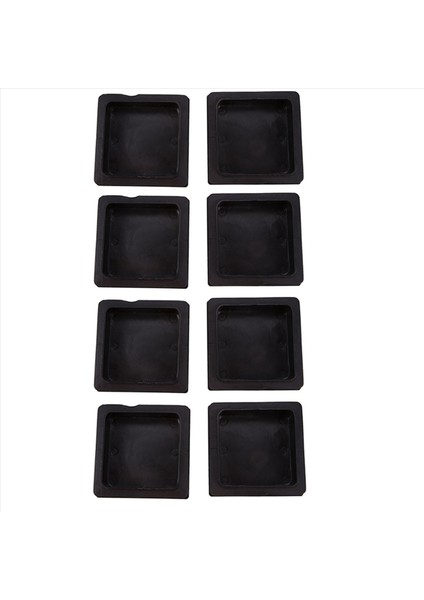 100MM x 100MM Plastik Yivli Kare Uç Kapaklar Kapak Tüpü Ekler 8 Adet (Yurt Dışından)