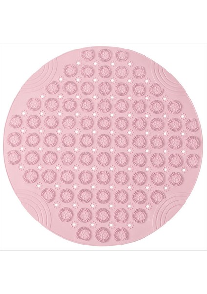 Yuvarlak Kaymaz Duş Paspası Güçlü Emme Banyosu Paspaslar Yükseltilmiş Masaj Döngüsü ile Drenaj Delikleri B (Yurt Dışından)