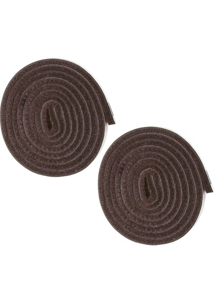 Sert Yüzeyler (1/2 Inç x 60 Inç) Kahverengi Için 2x Kendi Kendine Yapışan Ağır Hizmet Keçe Şeridi Rulosu (Yurt Dışından)